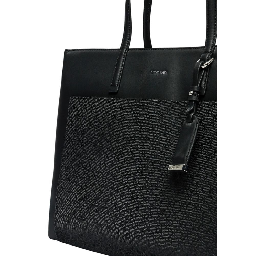 Calvin Klein Black Polyethylene Women's Handbag Size ONE SIZE - 2 Thumbnail
