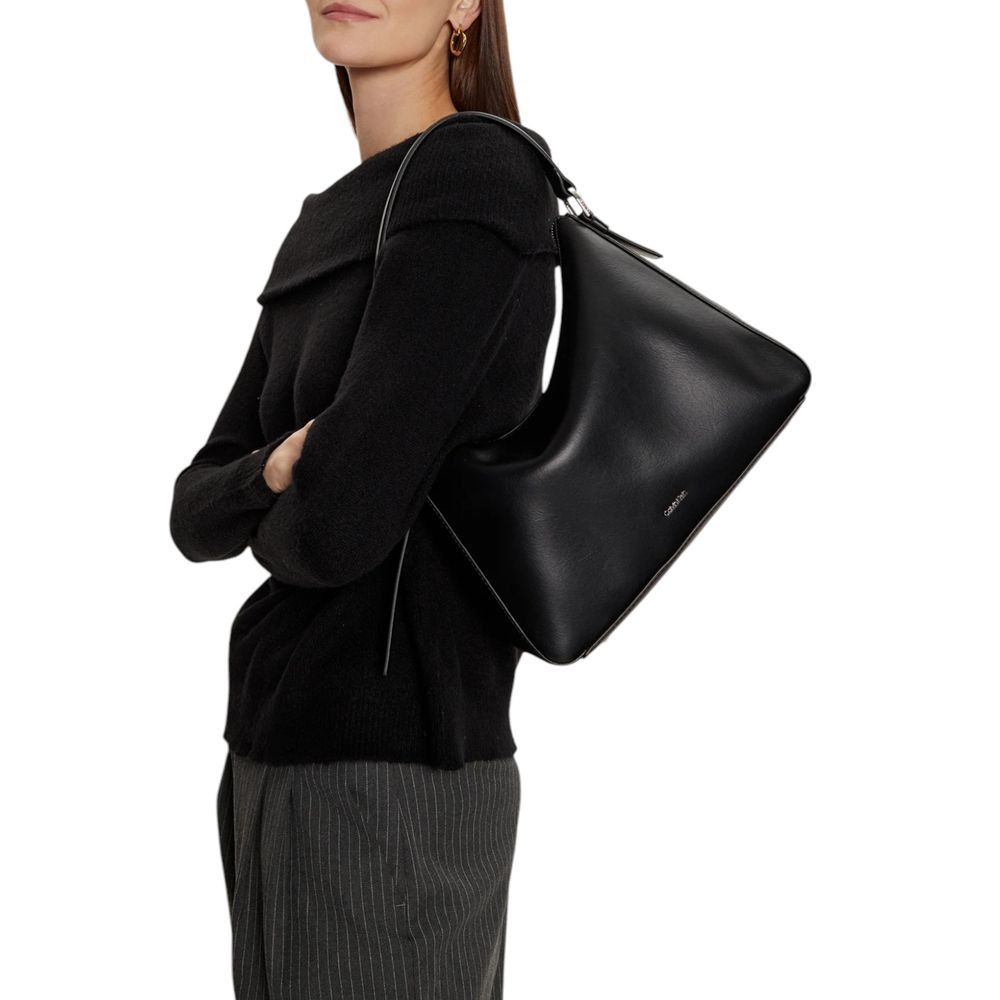 Calvin Klein Black Polyethylene Women's Handbag Size ONE SIZE - 2 Thumbnail