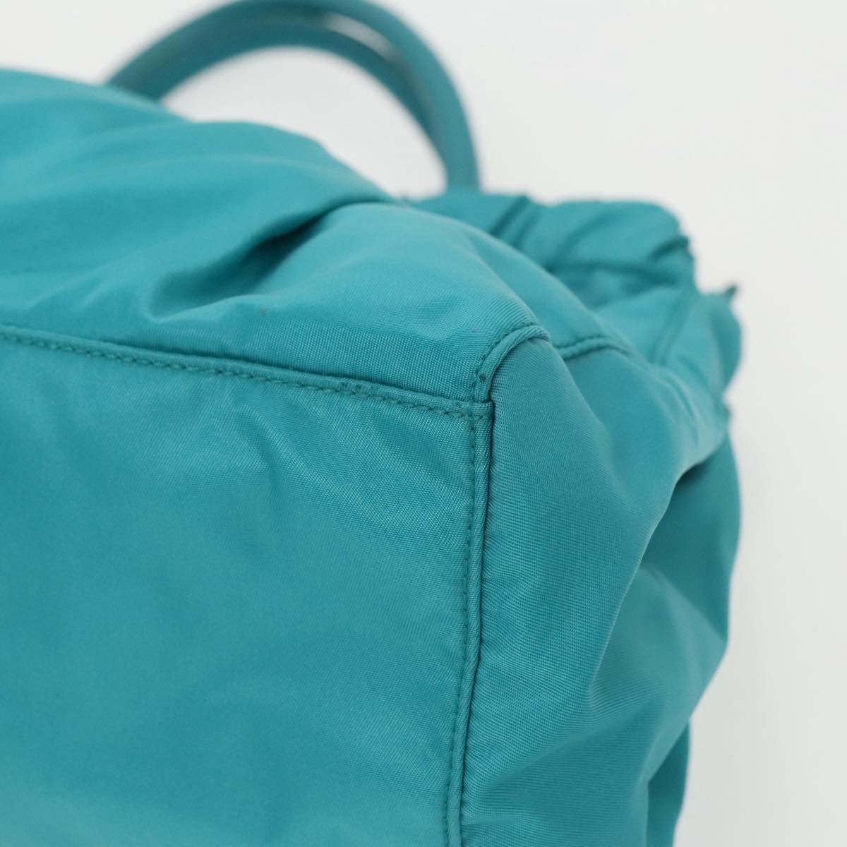 Prada Re-Nylon Turquoise Synthetic Handbag (Pre-Owned) Size ONE SIZE - 9 Thumbnail