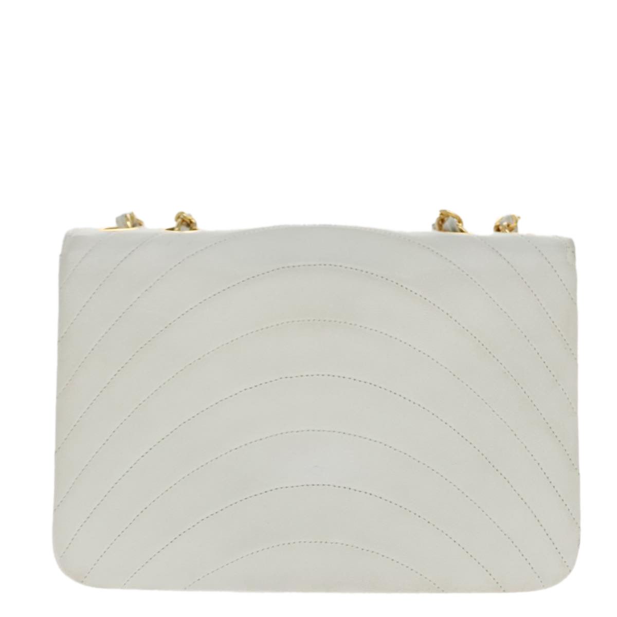 Chanel Demi Lune White Leather Shoulder Bag (Pre-Owned) Size ONE SIZE - 2 Thumbnail
