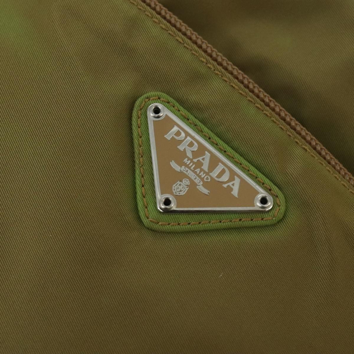 Prada Tessuto Khaki Synthetic Tote Bag (Pre-Owned) Size ONE SIZE - 18 Thumbnail