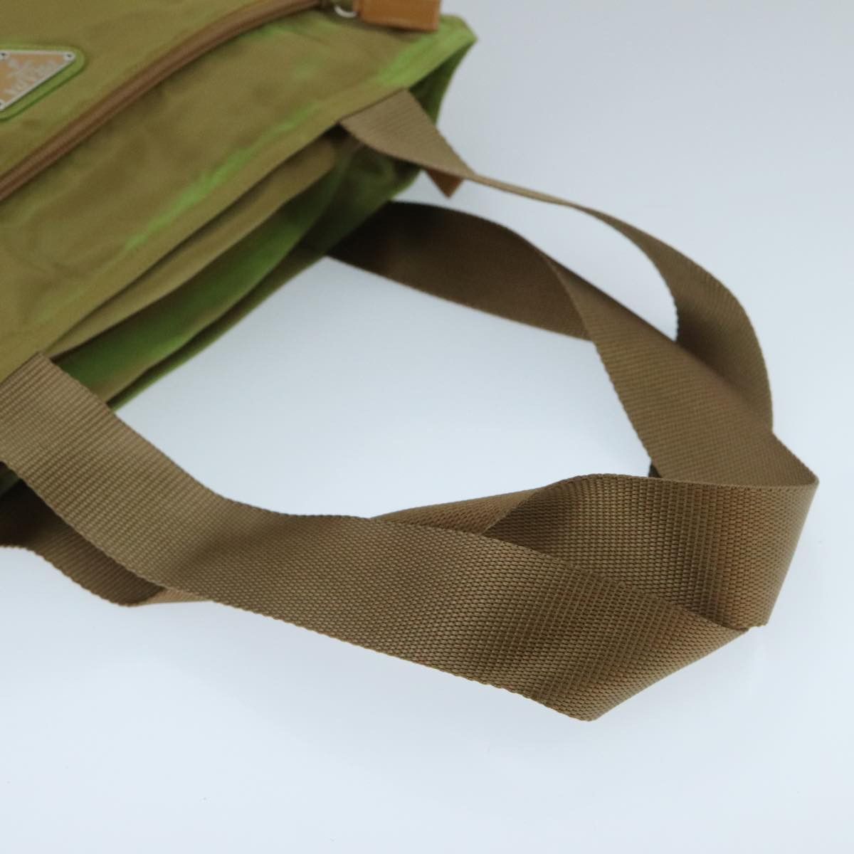 Prada Tessuto Khaki Synthetic Tote Bag (Pre-Owned) Size ONE SIZE - 4 Thumbnail