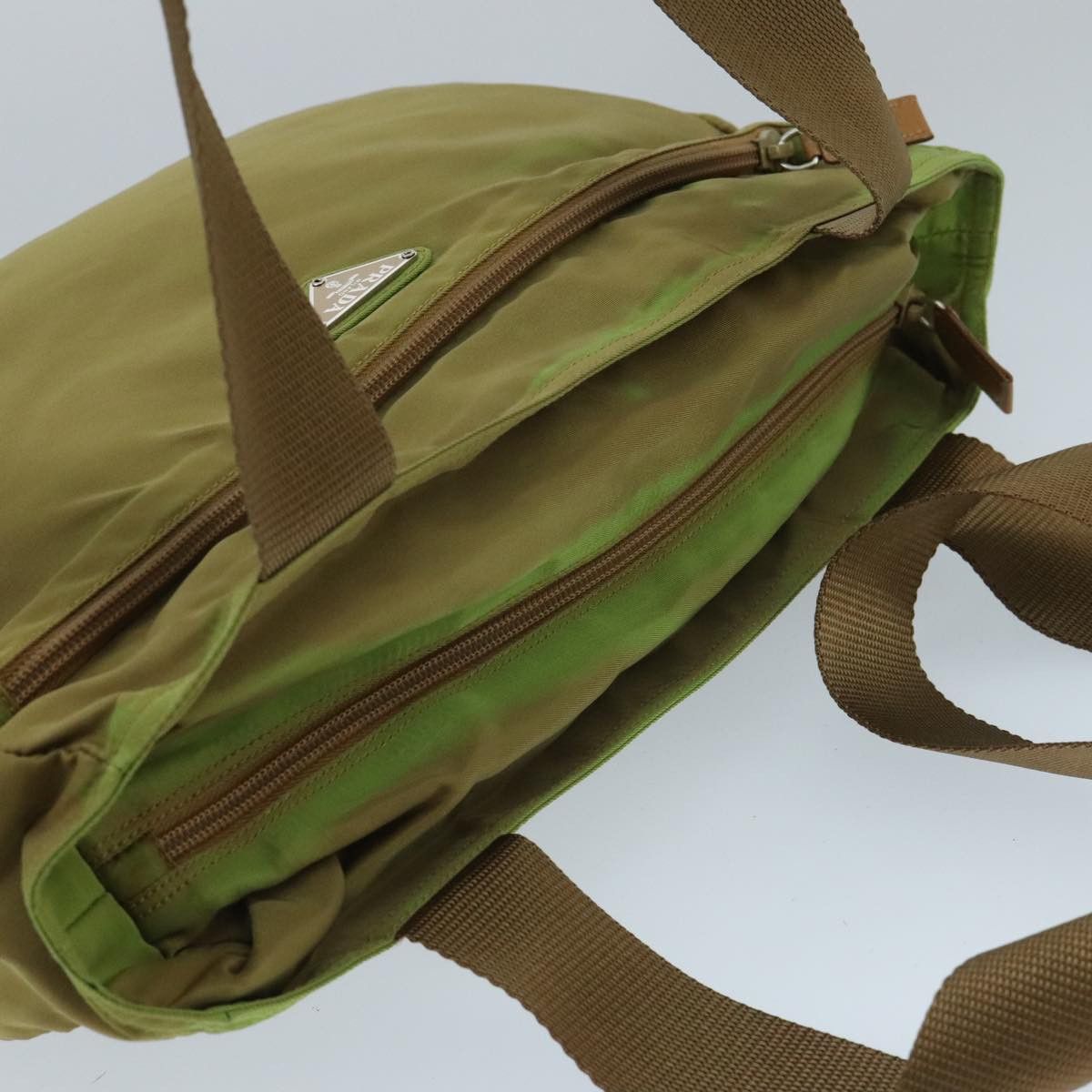 Prada Tessuto Khaki Synthetic Tote Bag (Pre-Owned) Size ONE SIZE - 6 Thumbnail