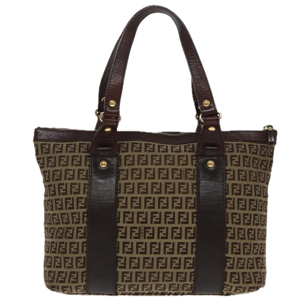 Fendi Zucchino Beige Canvas Tote Bag (Pre-Owned) Size ONE SIZE - 2 Thumbnail