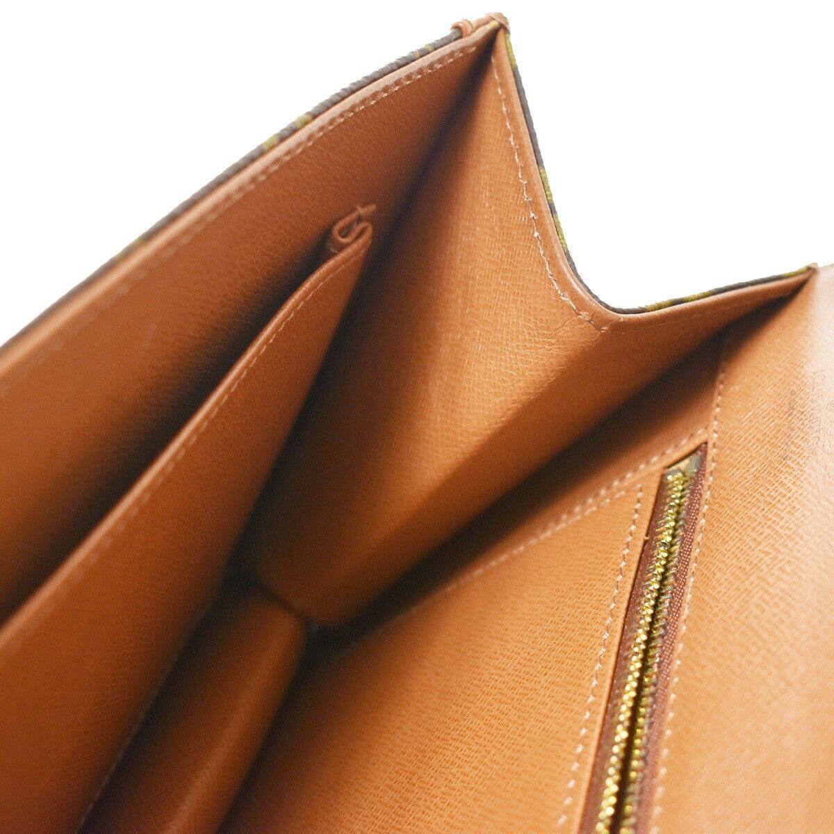 Louis Vuitton Pochette Brown Canvas Clutch Bag (Pre-Owned) Size ONE SIZE - 11 Thumbnail