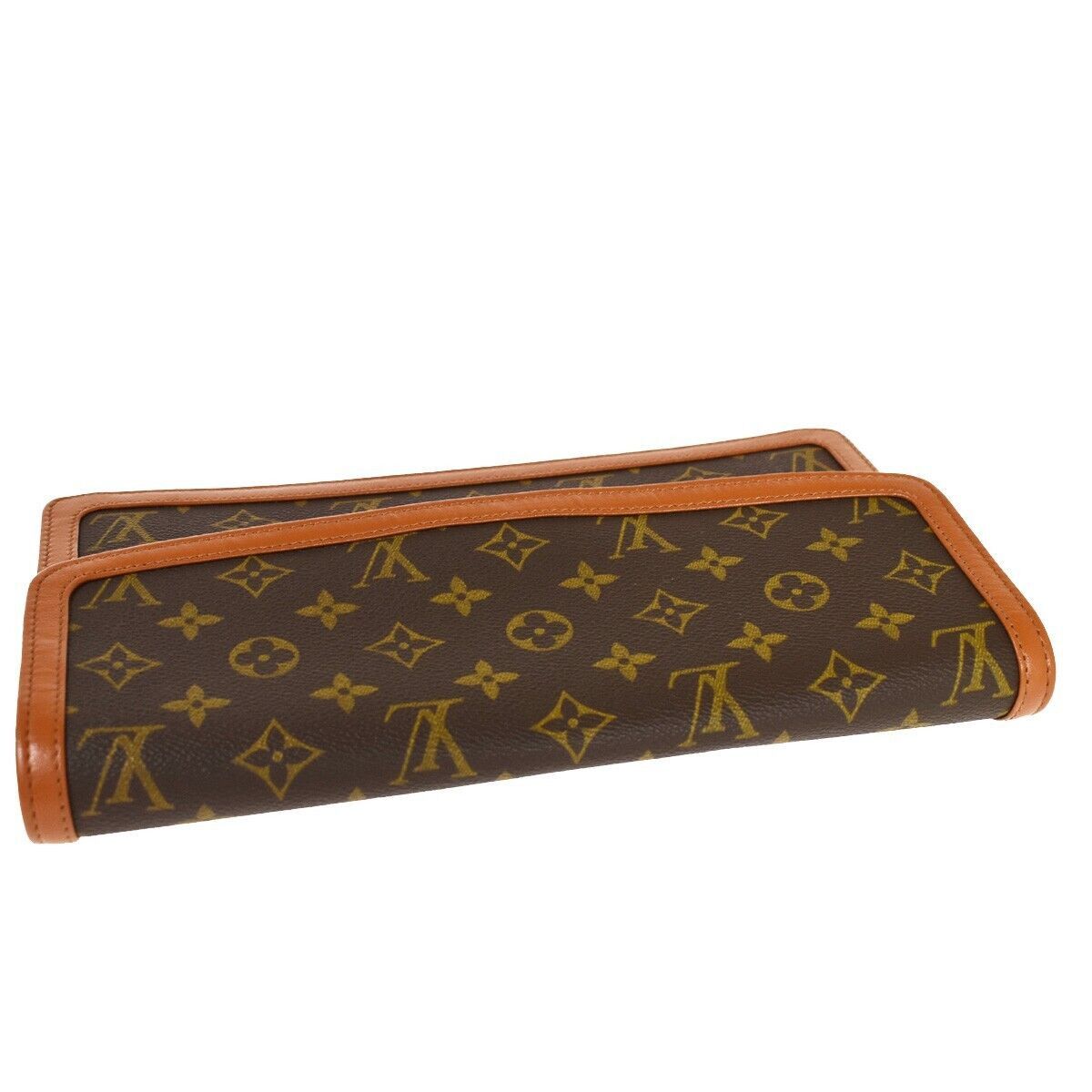 Louis Vuitton Pochette Brown Canvas Clutch Bag (Pre-Owned) Size ONE SIZE - 10 Thumbnail