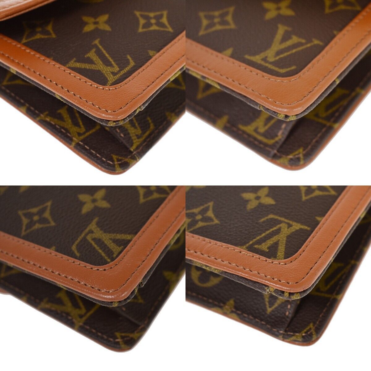 Louis Vuitton Pochette Brown Canvas Clutch Bag (Pre-Owned) Size ONE SIZE - 4 Thumbnail