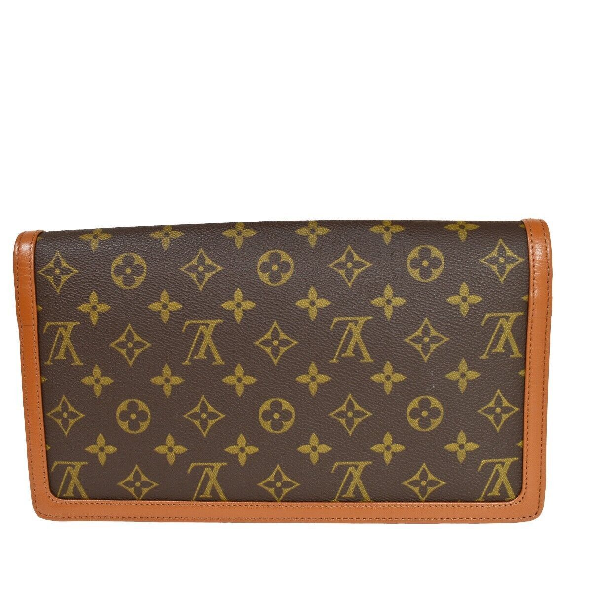 Louis Vuitton Pochette Brown Canvas Clutch Bag (Pre-Owned) Size ONE SIZE - 2 Thumbnail