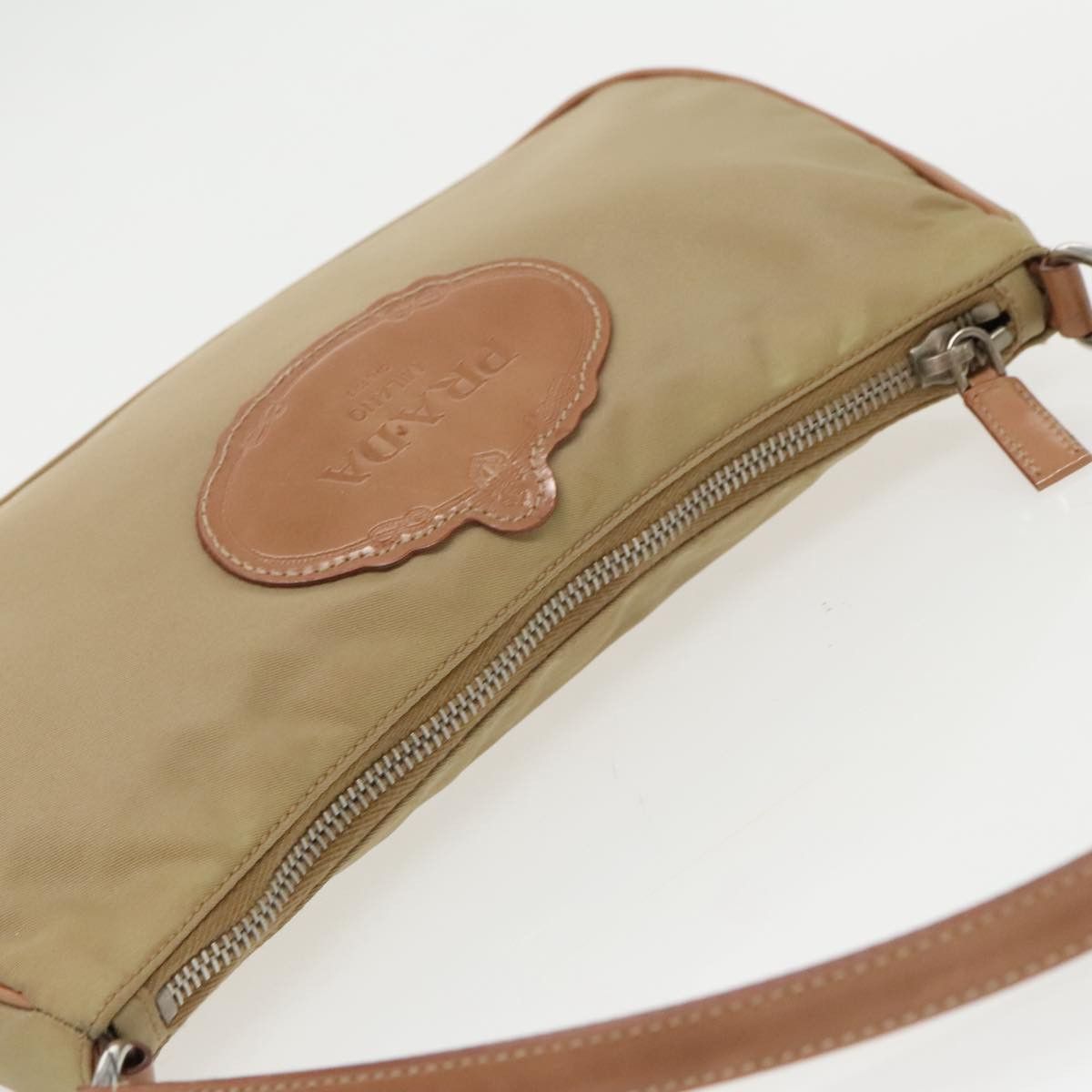 Prada Beige Synthetic Handbag (Pre-Owned) Size ONE SIZE - 6 Thumbnail