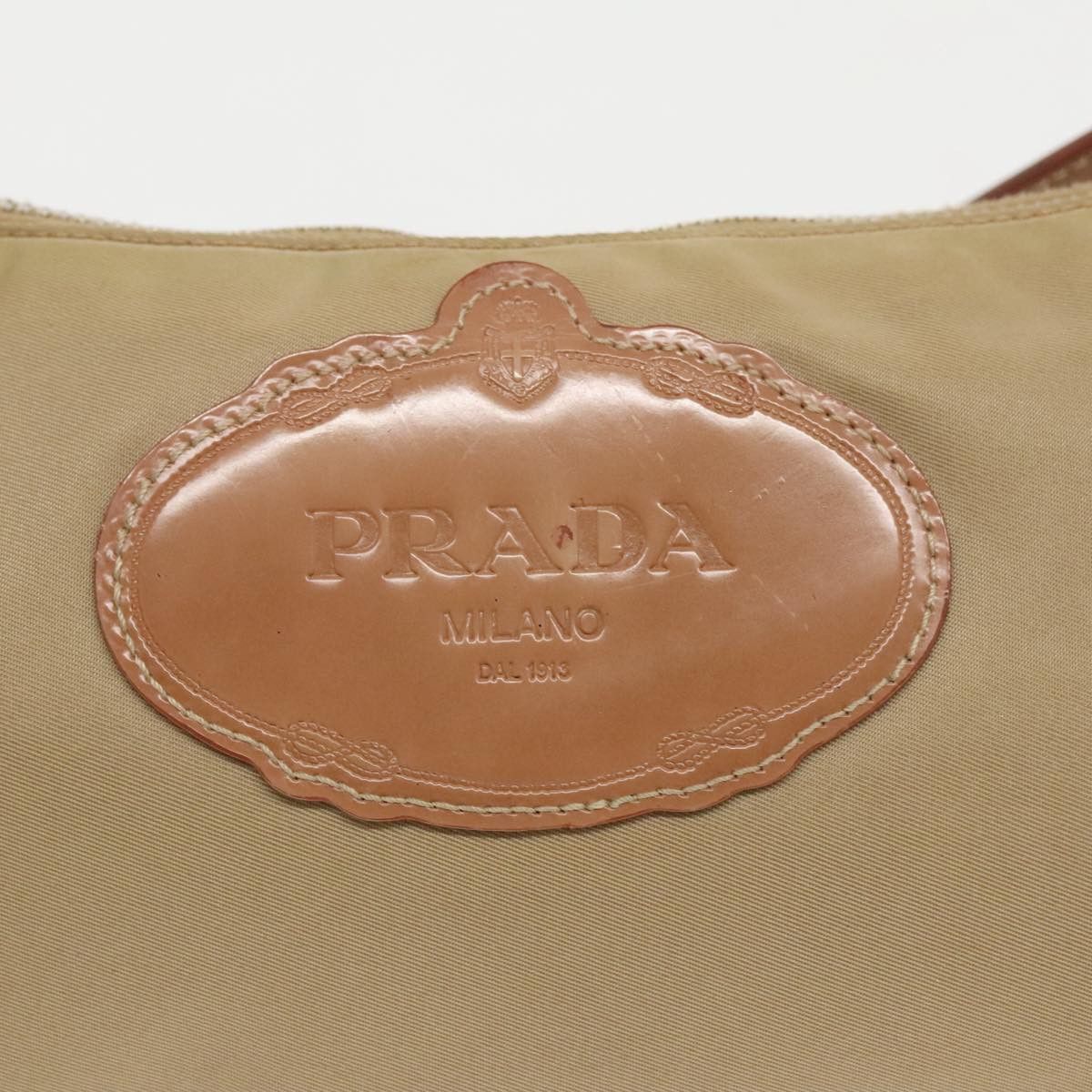 Prada Beige Synthetic Handbag (Pre-Owned) Size ONE SIZE - 14 Thumbnail