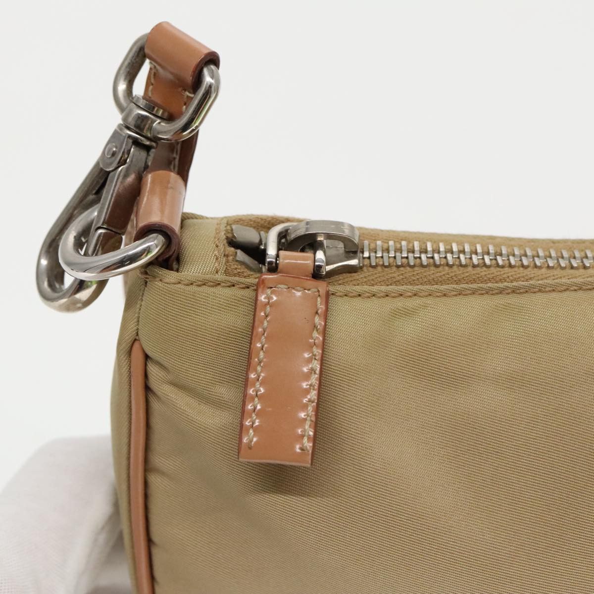 Prada Beige Synthetic Handbag (Pre-Owned) Size ONE SIZE - 15 Thumbnail