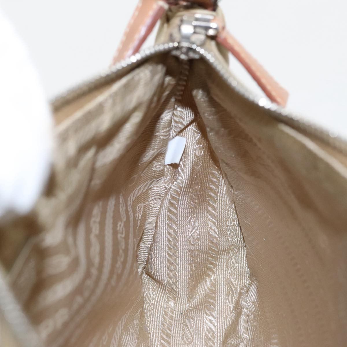 Prada Beige Synthetic Handbag (Pre-Owned) Size ONE SIZE - 18 Thumbnail