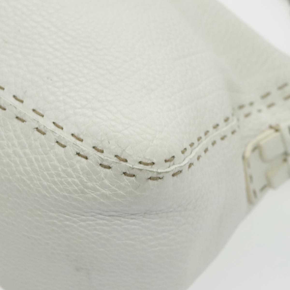 Fendi Selleria White Leather Handbag (Pre-Owned) Size ONE SIZE - 12 Thumbnail
