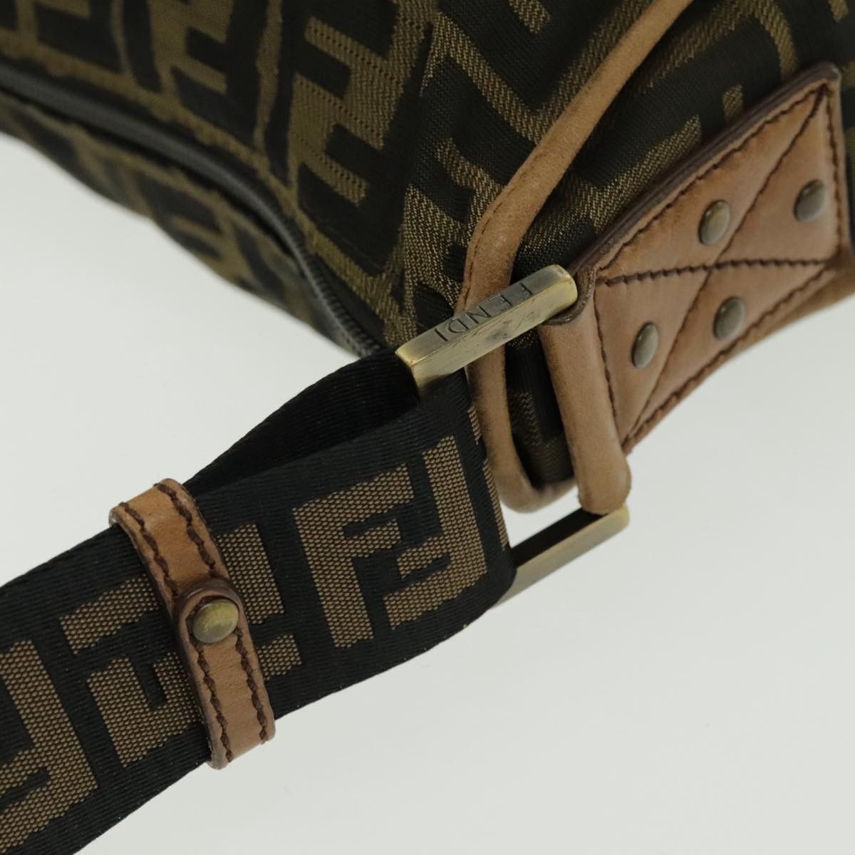 Fendi Zucca Brown Canvas Shoulder Bag (Pre-Owned) Size ONE SIZE - 19 Thumbnail
