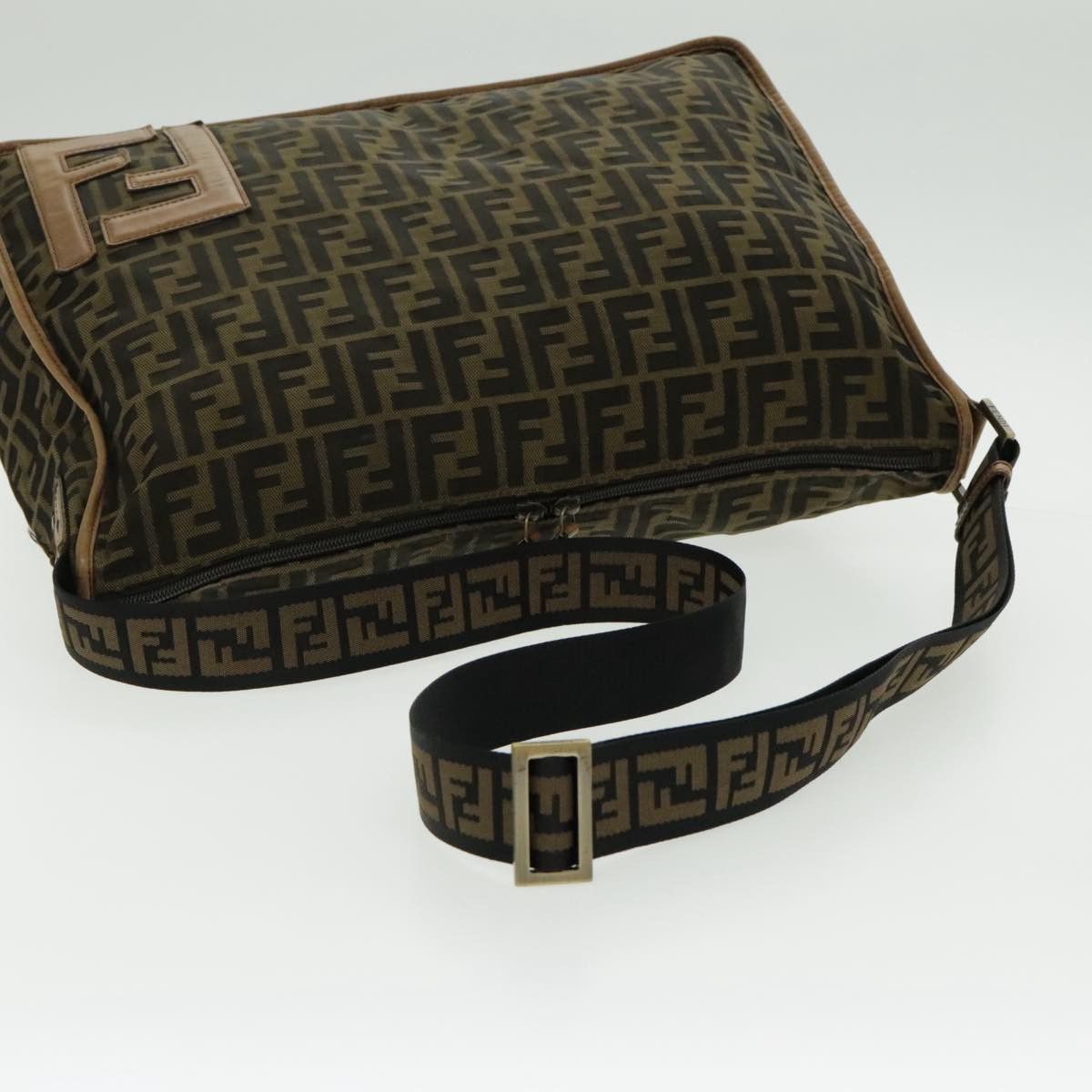 Fendi Zucca Brown Canvas Shoulder Bag (Pre-Owned) Size ONE SIZE - 4 Thumbnail