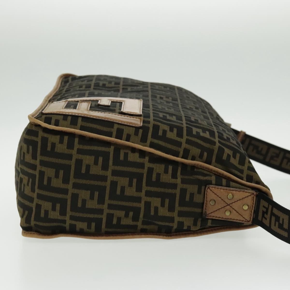 Fendi Zucca Brown Canvas Shoulder Bag (Pre-Owned) Size ONE SIZE - 12 Thumbnail