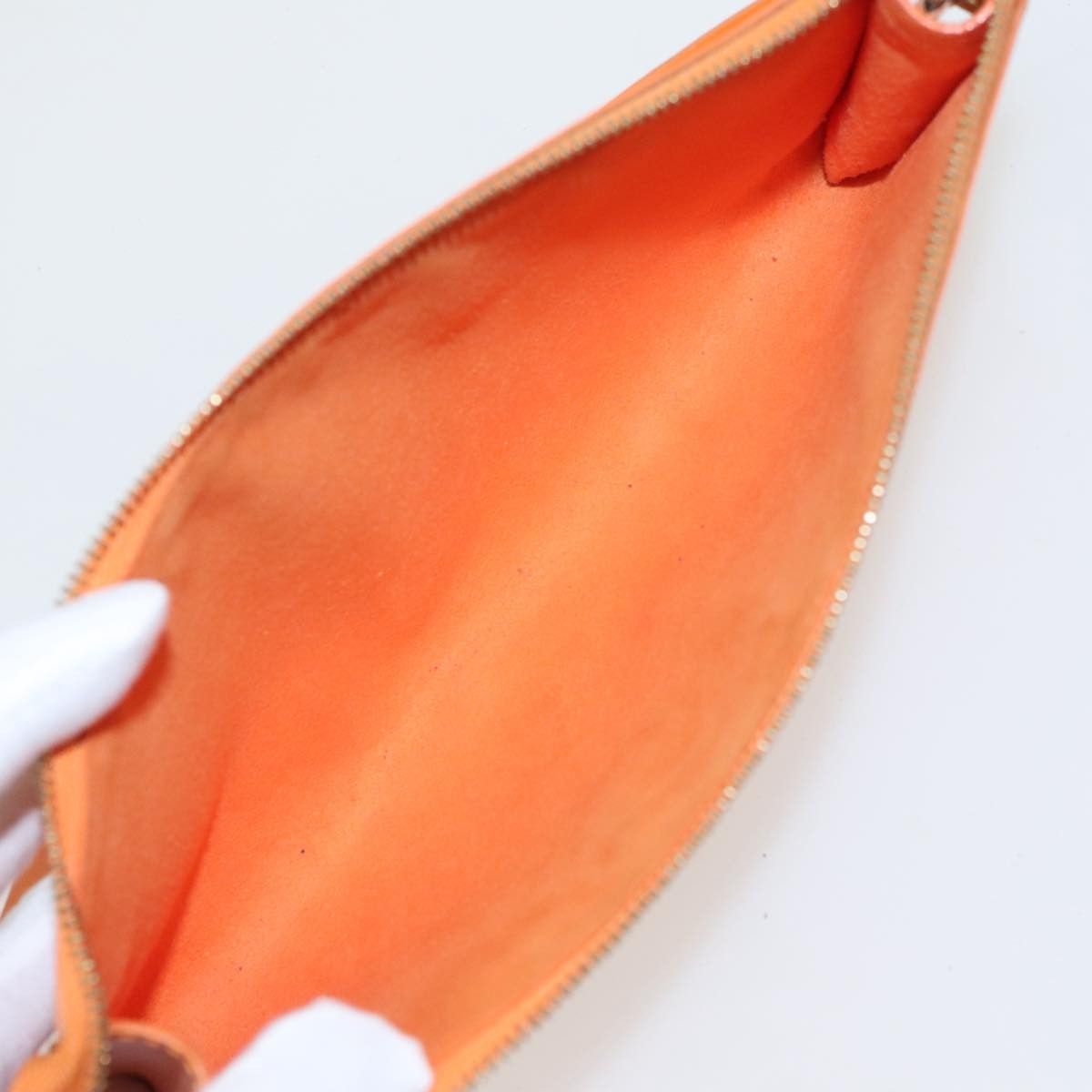 Louis Vuitton Pochette Accessoire Orange Leather Clutch Bag (Pre-Owned) Size ONE SIZE - 10 Thumbnail