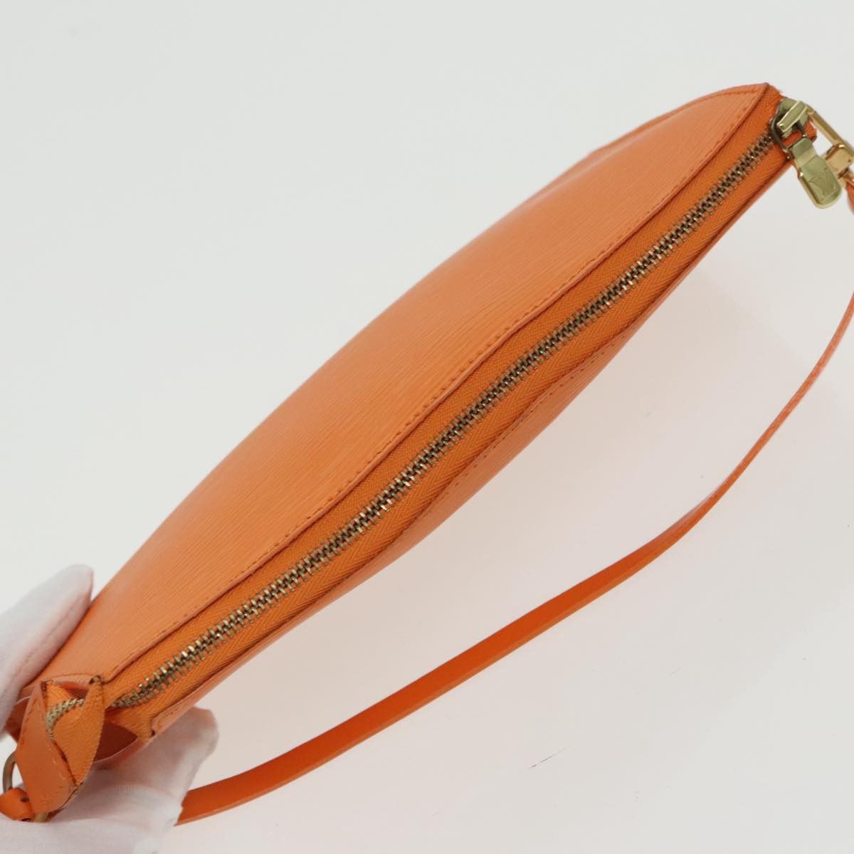 Louis Vuitton Pochette Accessoire Orange Leather Clutch Bag (Pre-Owned) Size ONE SIZE - 16 Thumbnail