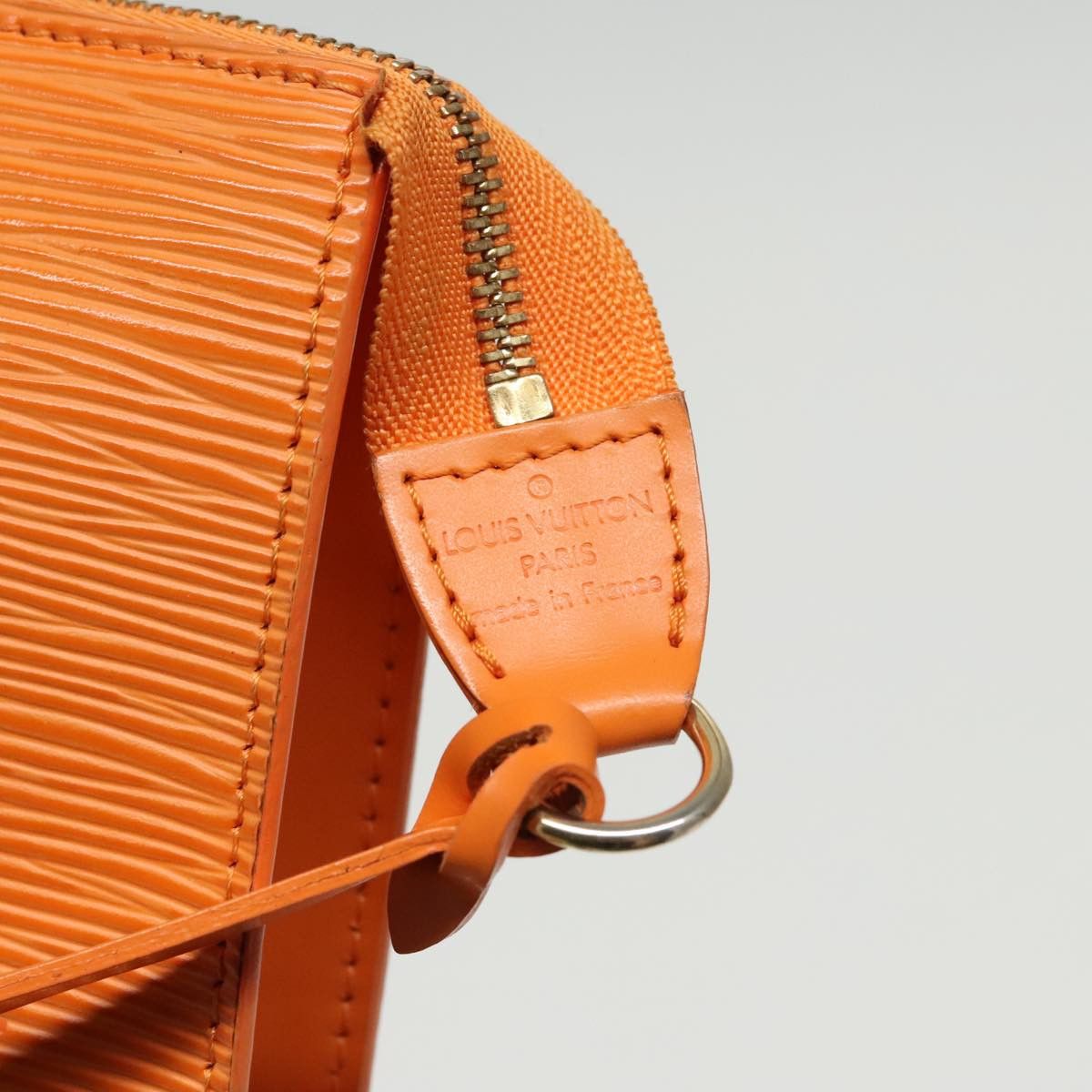 Louis Vuitton Pochette Accessoire Orange Leather Clutch Bag (Pre-Owned) Size ONE SIZE - 11 Thumbnail