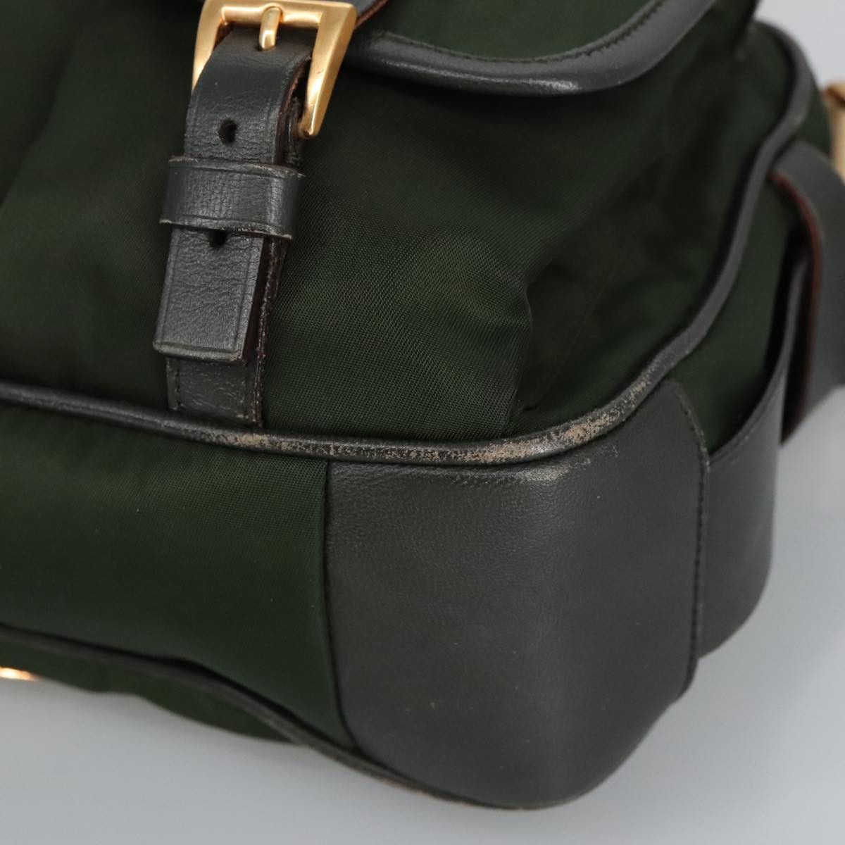 Prada Khaki Synthetic Shoulder Bag (Pre-Owned) Size ONE SIZE - 9 Thumbnail