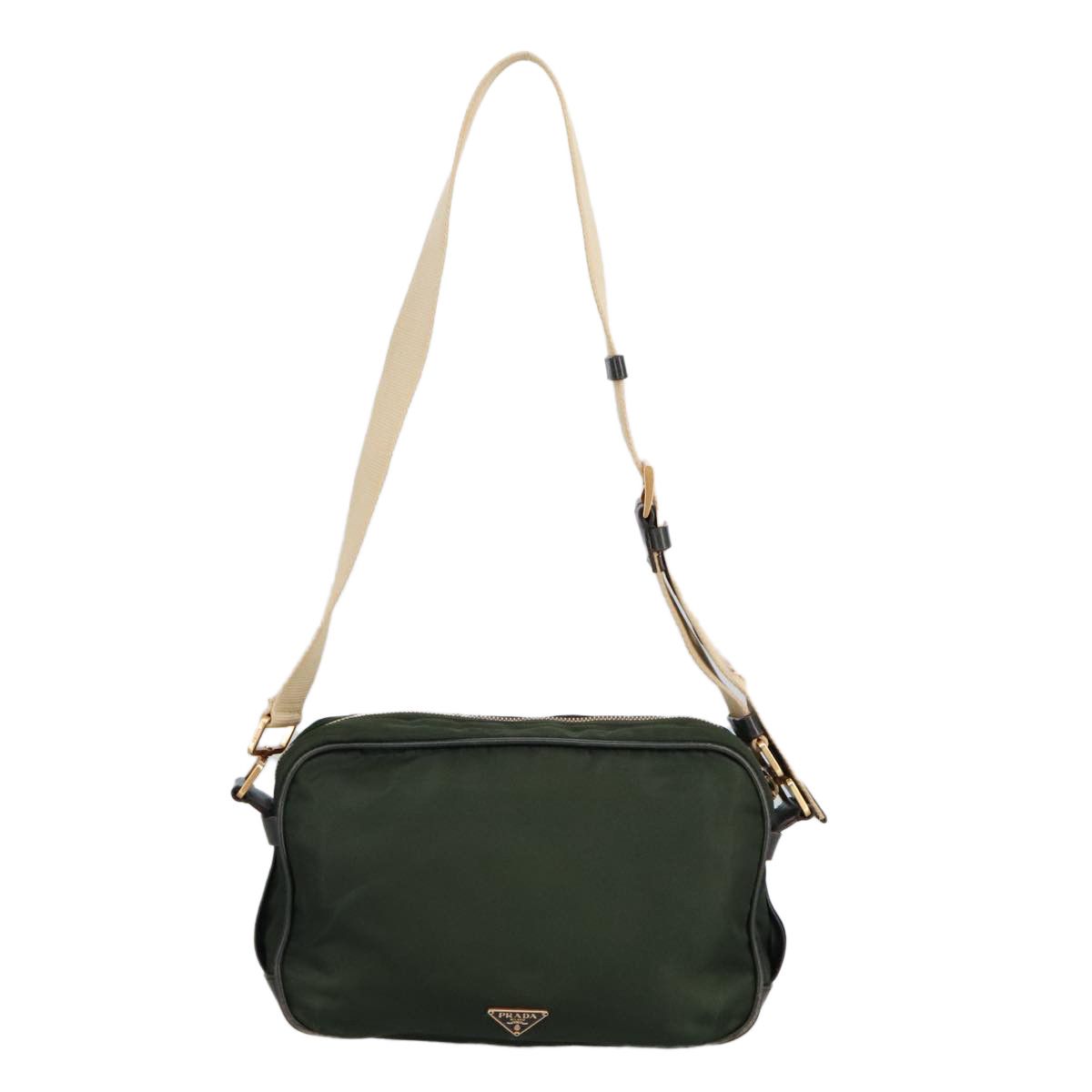 Prada Khaki Synthetic Shoulder Bag (Pre-Owned) Size ONE SIZE - 2 Thumbnail