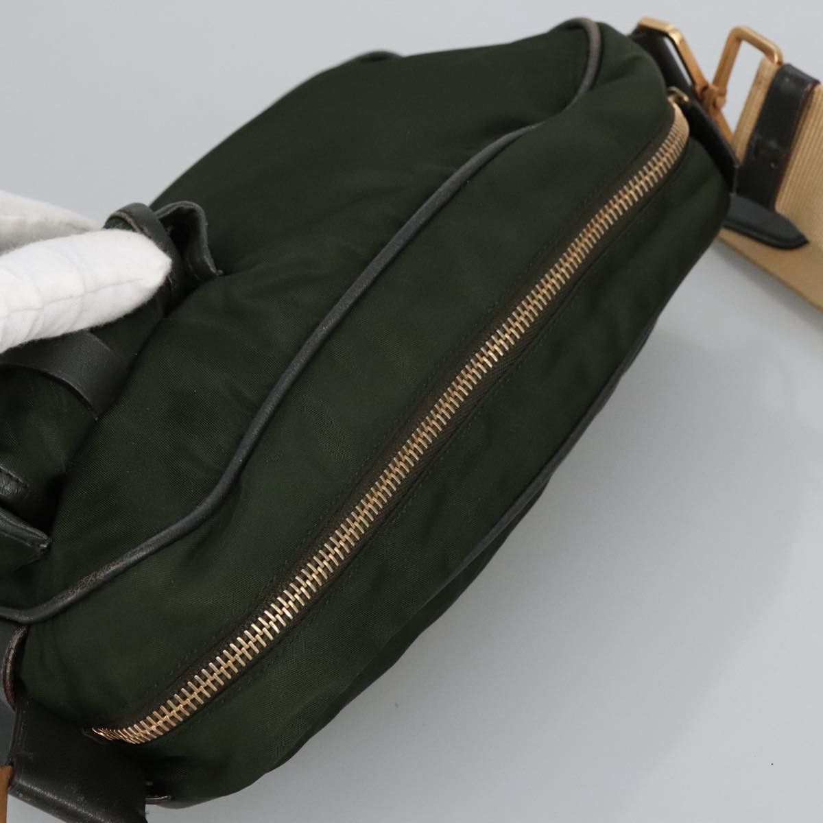 Prada Khaki Synthetic Shoulder Bag (Pre-Owned) Size ONE SIZE - 5 Thumbnail