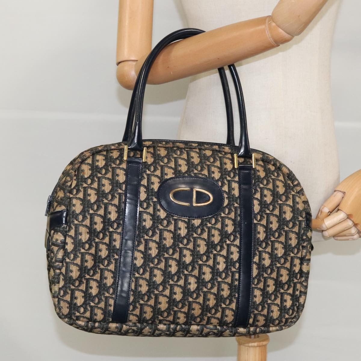 Dior Bowling Beige Canvas Handbag (Pre-Owned) Size ONE SIZE - 15 Thumbnail