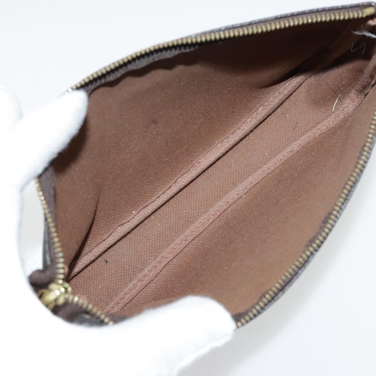 Louis Vuitton Pochette Accessoire Brown Canvas Clutch Bag (Pre-Owned) Size ONE SIZE - 10 Thumbnail