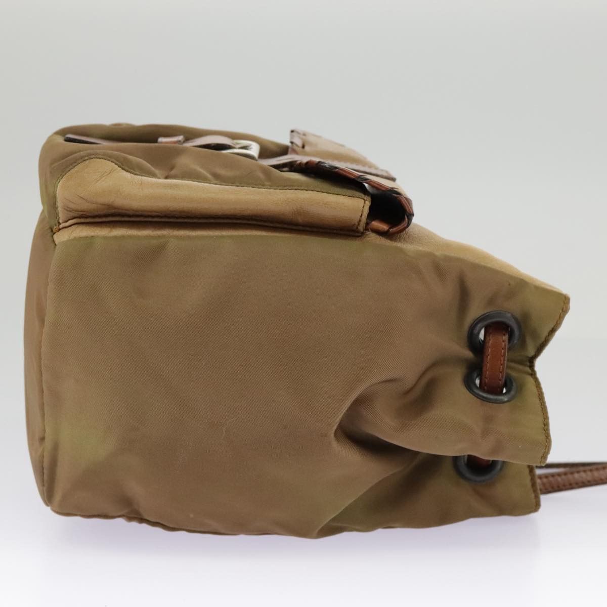 Prada Khaki Synthetic Shoulder Bag (Pre-Owned) Size ONE SIZE - 5 Thumbnail