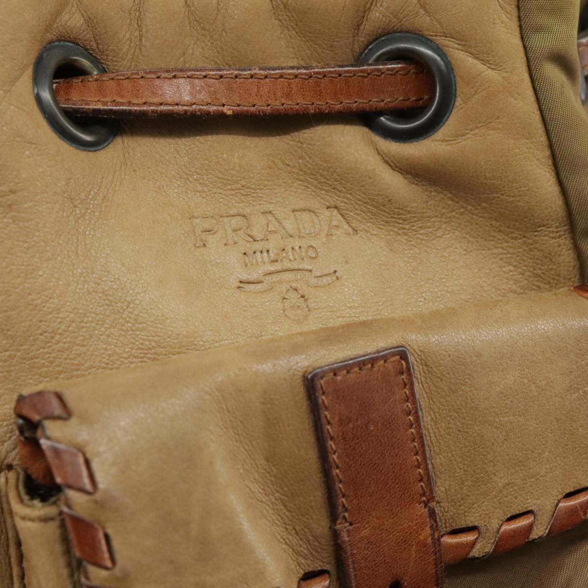 Prada Khaki Synthetic Shoulder Bag (Pre-Owned) Size ONE SIZE - 14 Thumbnail