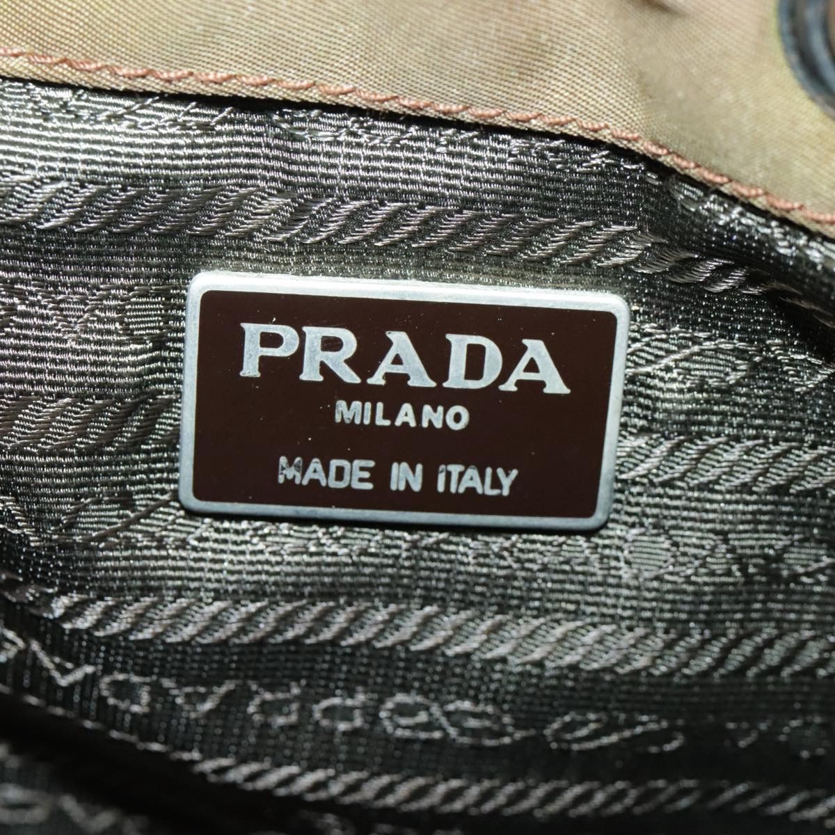 Prada Khaki Synthetic Shoulder Bag (Pre-Owned) Size ONE SIZE - 17 Thumbnail