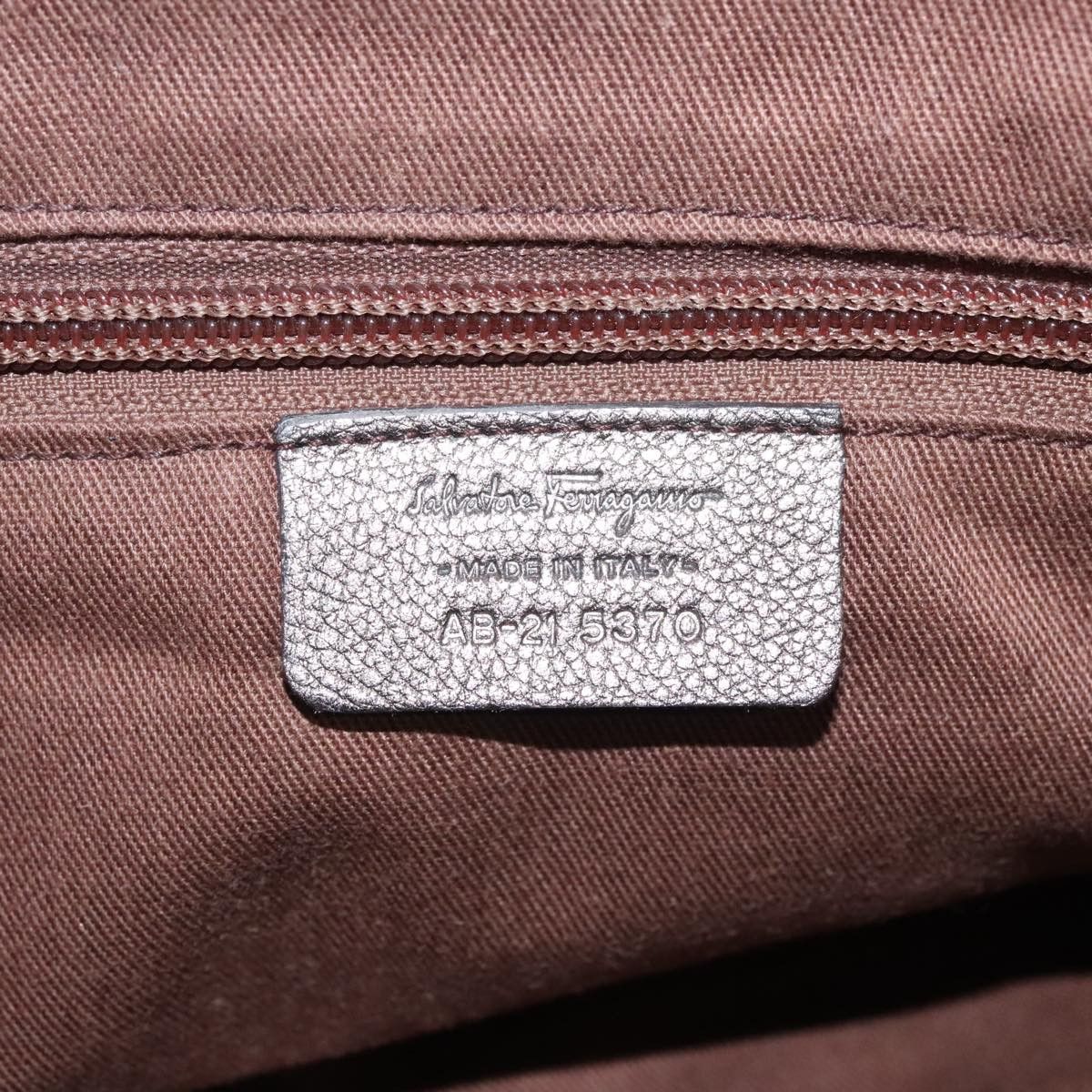 Salvatore Ferragamo Gancini Silver Leather Shopper Bag (Pre-Owned) Size ONE SIZE - 12 Thumbnail