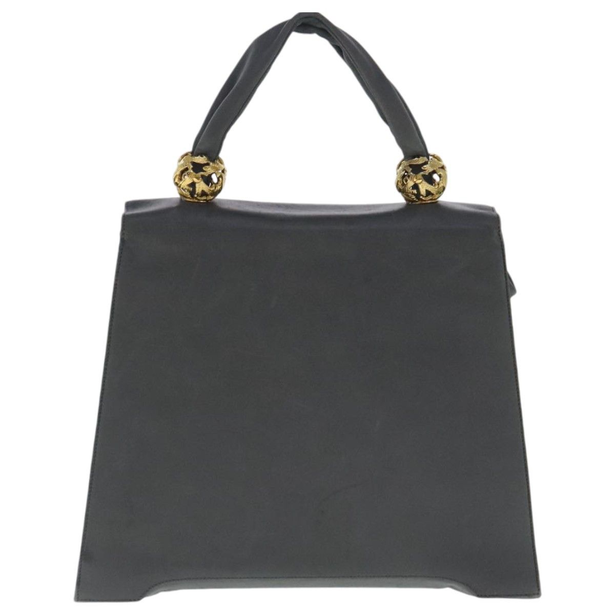 Salvatore Ferragamo Grey Leather Handbag (Pre-Owned) Size ONE SIZE - 2 Thumbnail