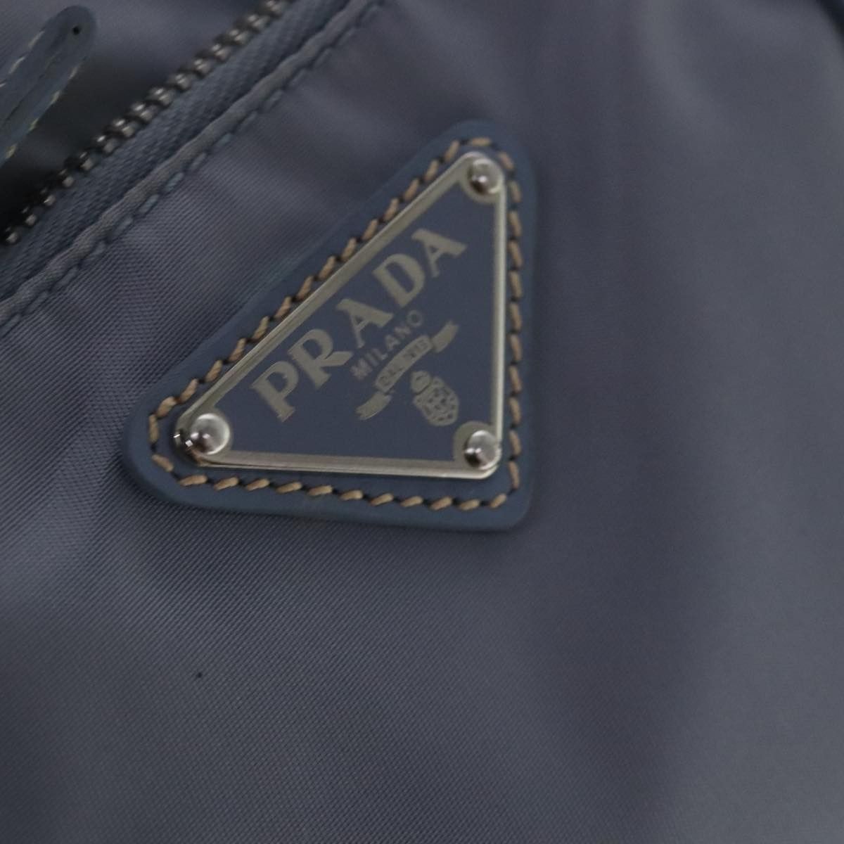 Prada Blue Synthetic Tote Bag (Pre-Owned) Size ONE SIZE - 9 Thumbnail
