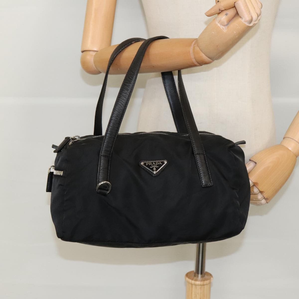 Prada Re-Nylon Black Synthetic Handbag (Pre-Owned) Size ONE SIZE - 19 Thumbnail