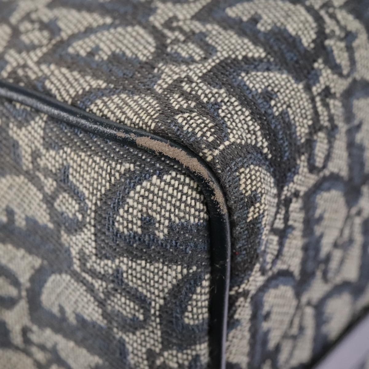 Dior Trotter Navy Canvas Travel Bag (Pre-Owned) Size ONE SIZE - 12 Thumbnail