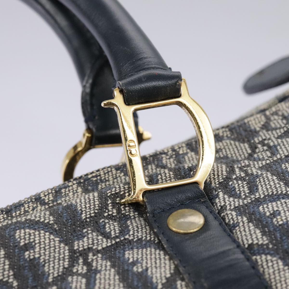Dior Trotter Navy Canvas Travel Bag (Pre-Owned) Size ONE SIZE - 14 Thumbnail
