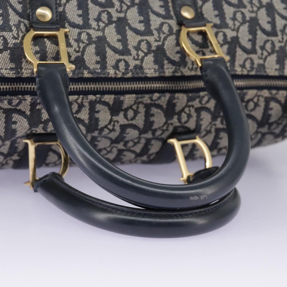 Dior Trotter Navy Canvas Travel Bag (Pre-Owned) Size ONE SIZE - 7 Thumbnail