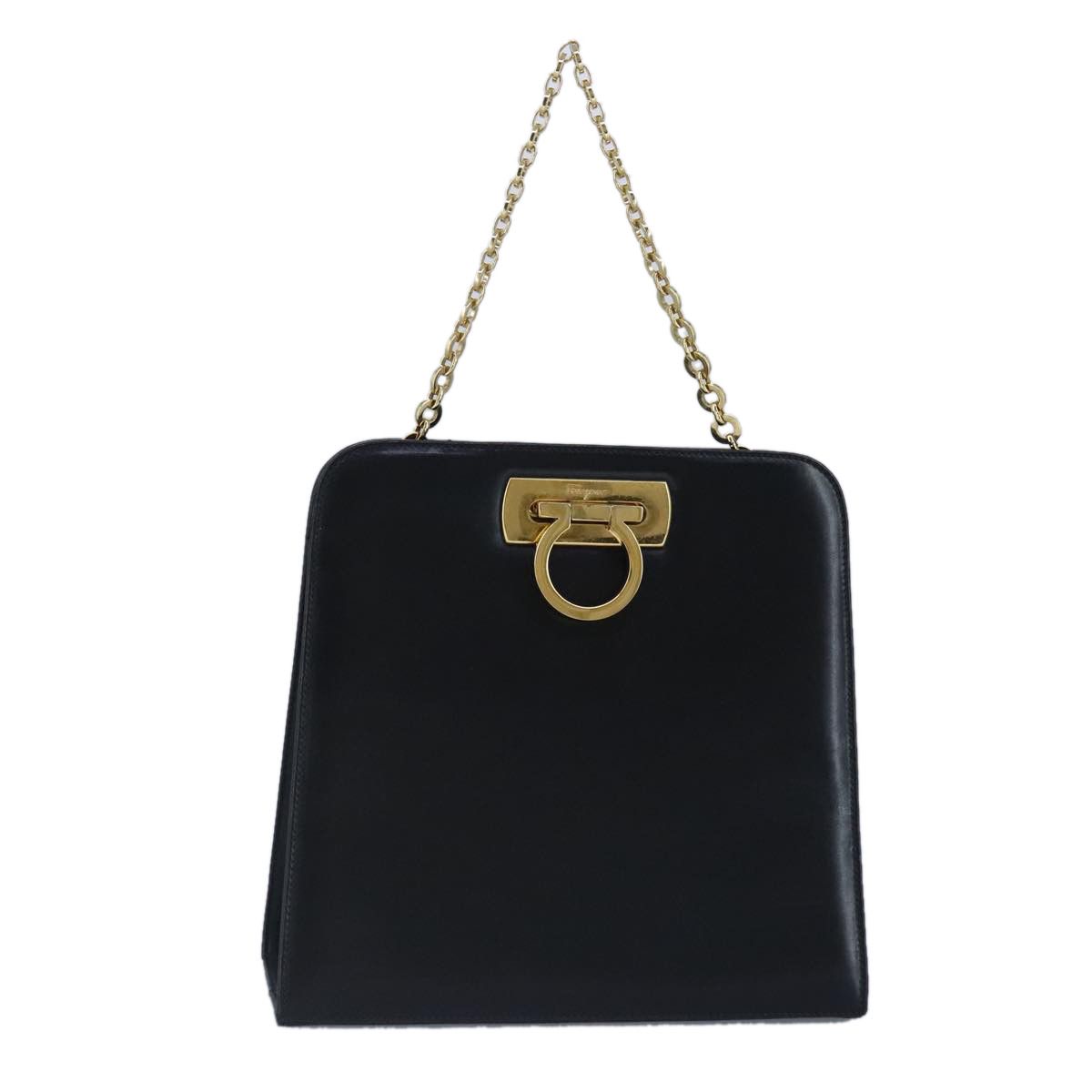 Salvatore Ferragamo Gancini Black Leather Handbag (Pre-Owned) Size ONE SIZE - 2 Thumbnail