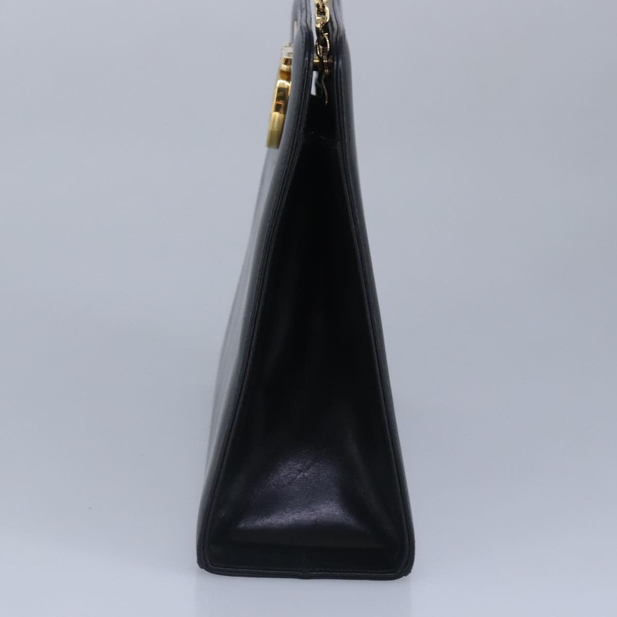 Salvatore Ferragamo Gancini Black Leather Handbag (Pre-Owned) Size ONE SIZE - 5 Thumbnail