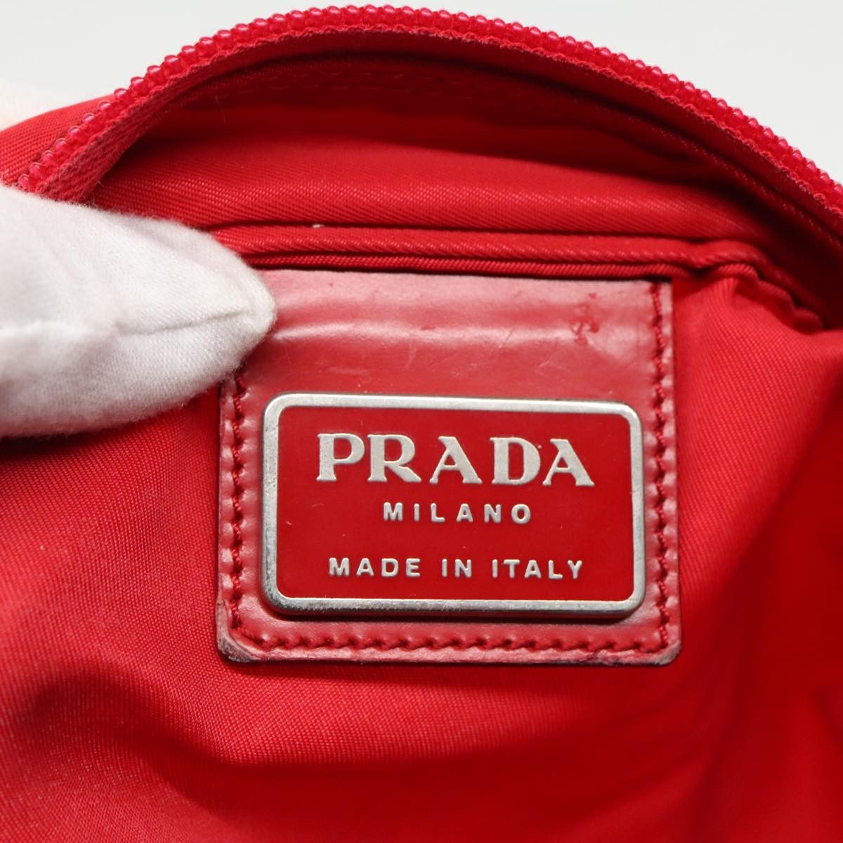 Prada Re-Nylon Red Synthetic Shoulder Bag (Pre-Owned) Size ONE SIZE - 15 Thumbnail