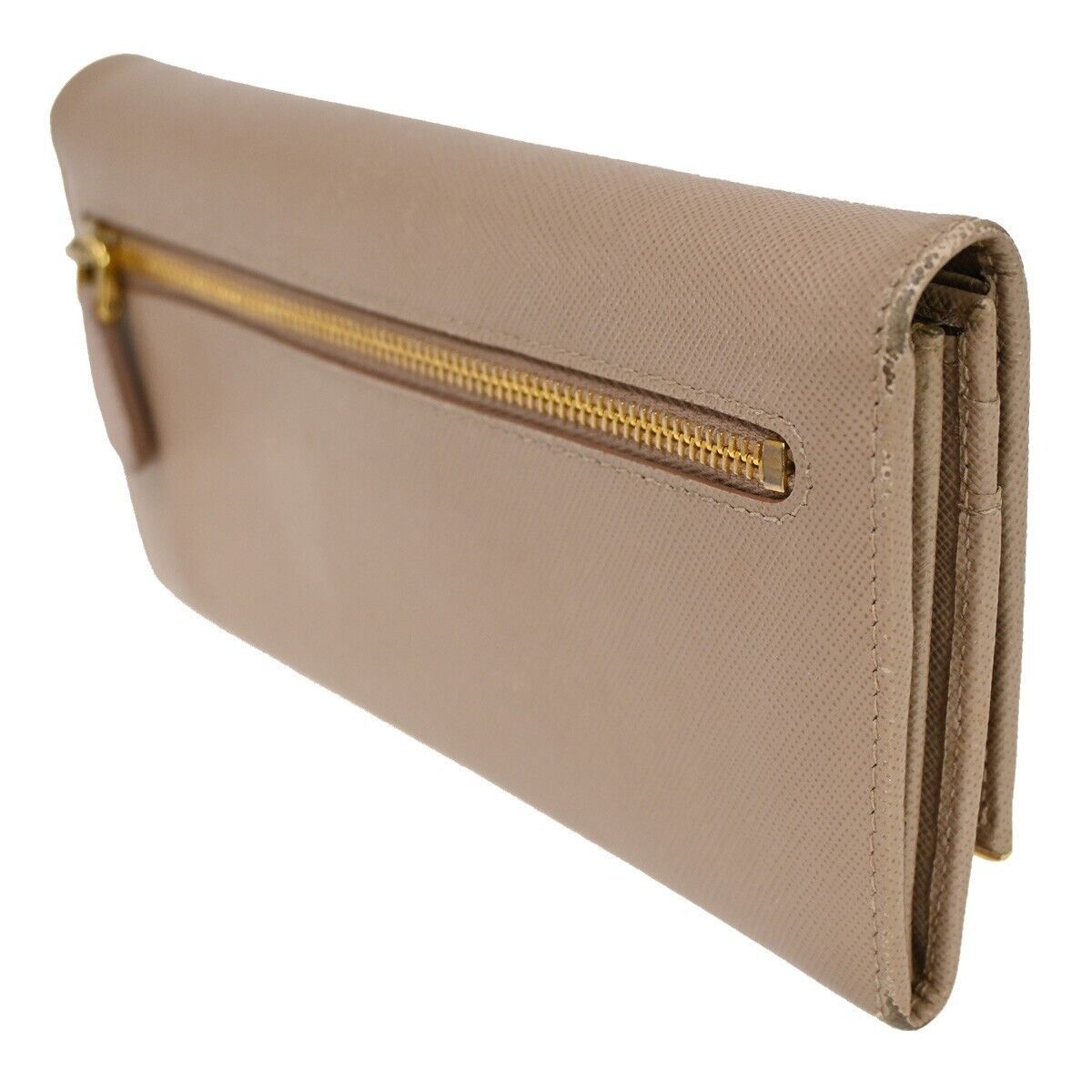 Prada Saffiano Beige Leather Wallet (Pre-Owned) Size ONE SIZE - 11 Thumbnail