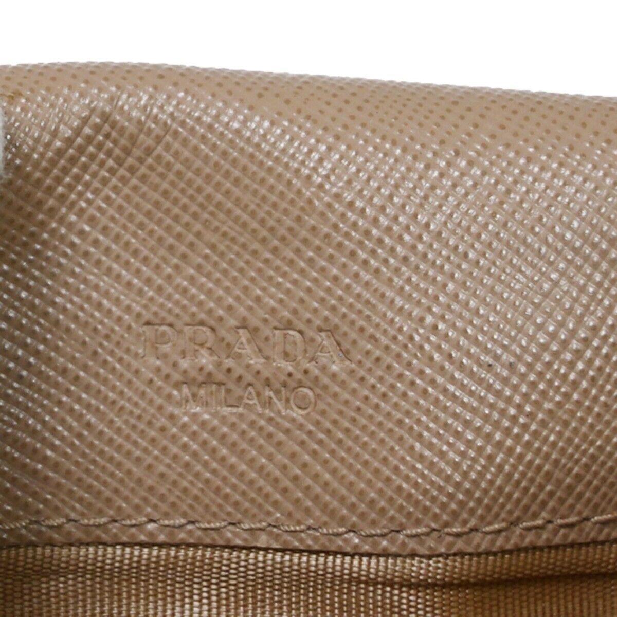 Prada Saffiano Beige Leather Wallet (Pre-Owned) Size ONE SIZE - 10 Thumbnail