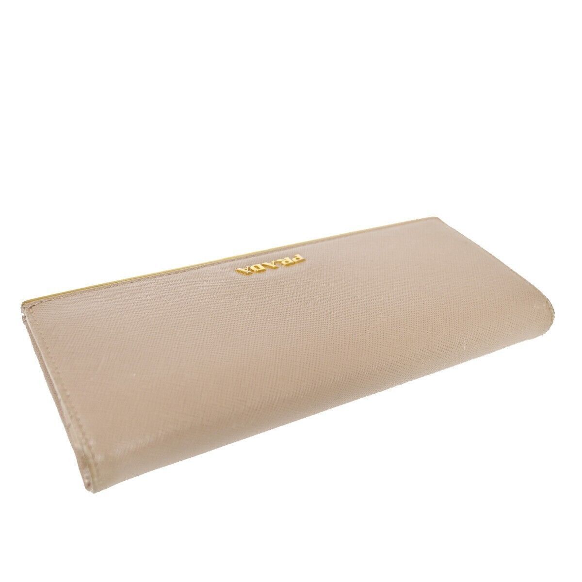 Prada Saffiano Beige Leather Wallet (Pre-Owned) Size ONE SIZE - 12 Thumbnail