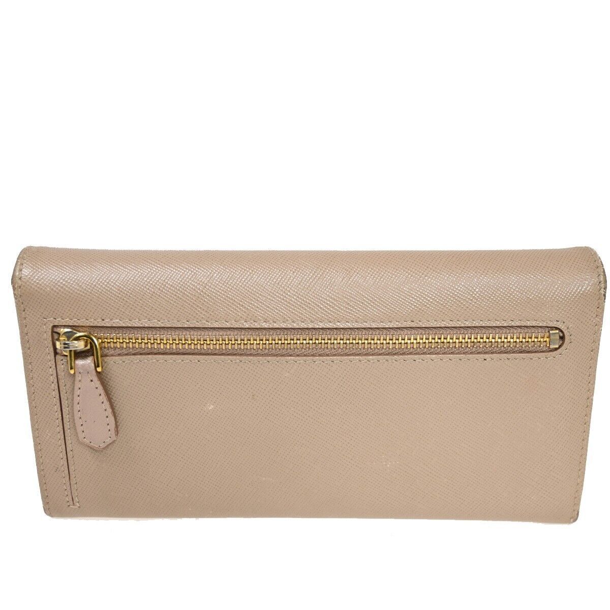 Prada Saffiano Beige Leather Wallet (Pre-Owned) Size ONE SIZE - 2 Thumbnail