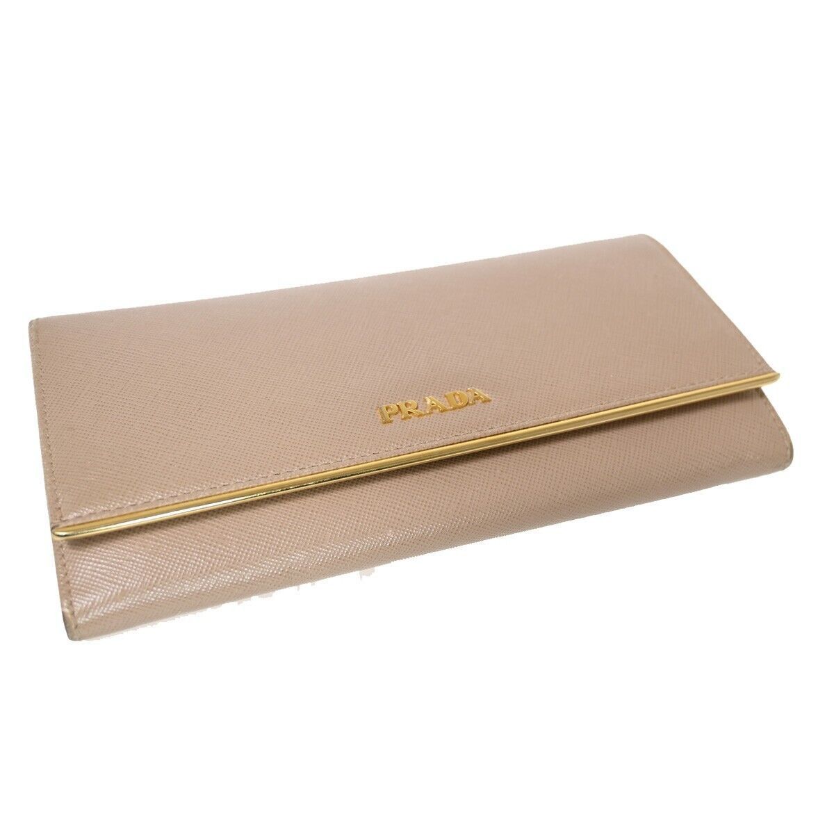 Prada Saffiano Beige Leather Wallet (Pre-Owned) Size ONE SIZE - 13 Thumbnail