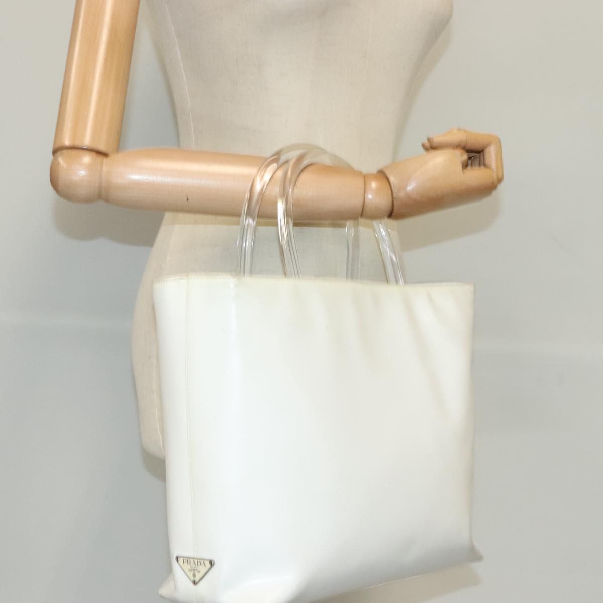 Prada White Synthetic Handbag (Pre-Owned) Size ONE SIZE - 15 Thumbnail