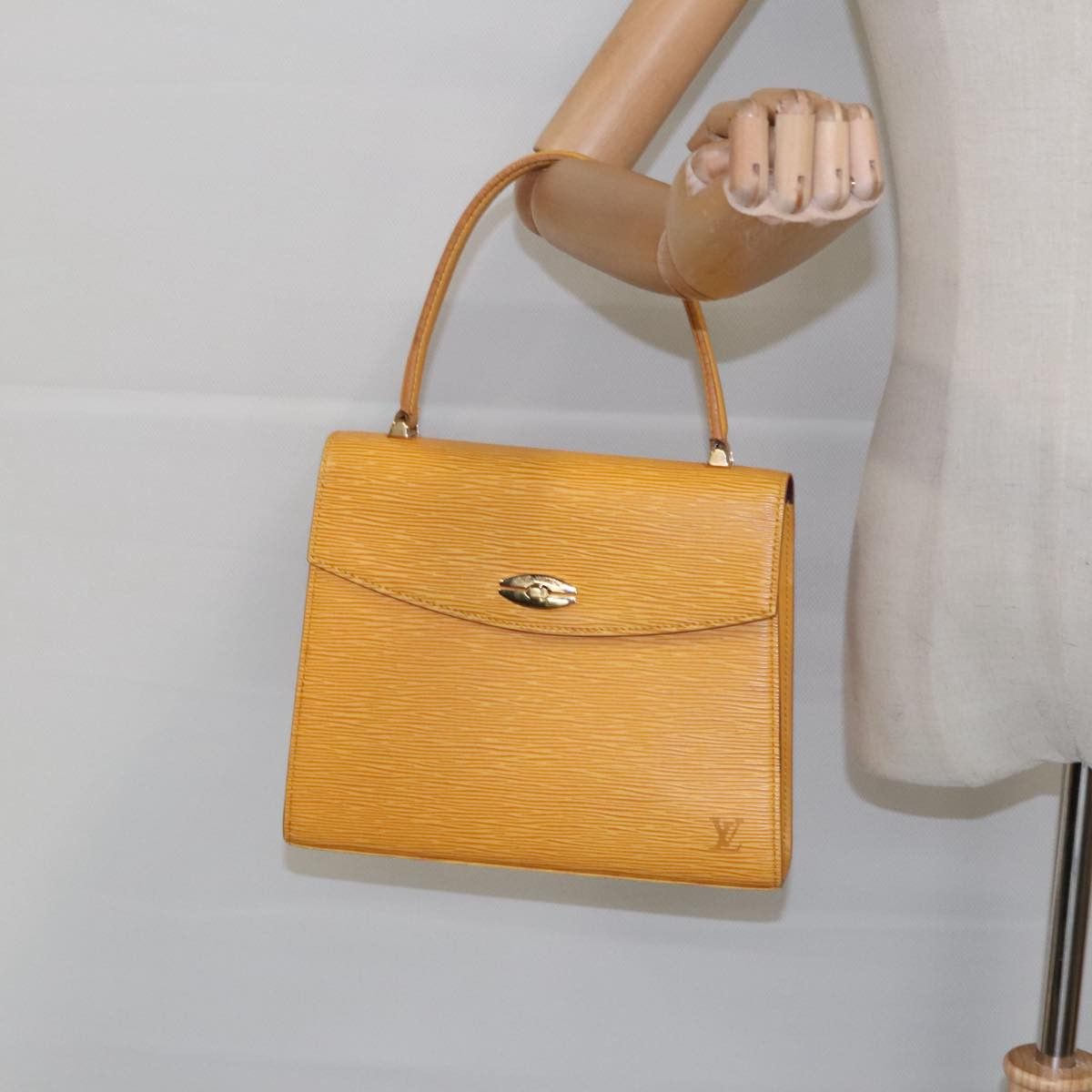 Louis Vuitton Malesherbes Yellow Leather Handbag (Pre-Owned) Size ONE SIZE - 15 Thumbnail