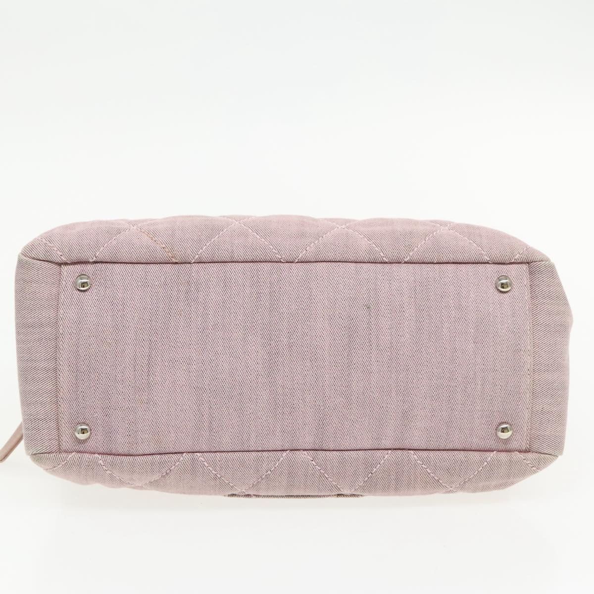 Chanel Pink Canvas Handbag (Pre-Owned) Size ONE SIZE - 18 Thumbnail
