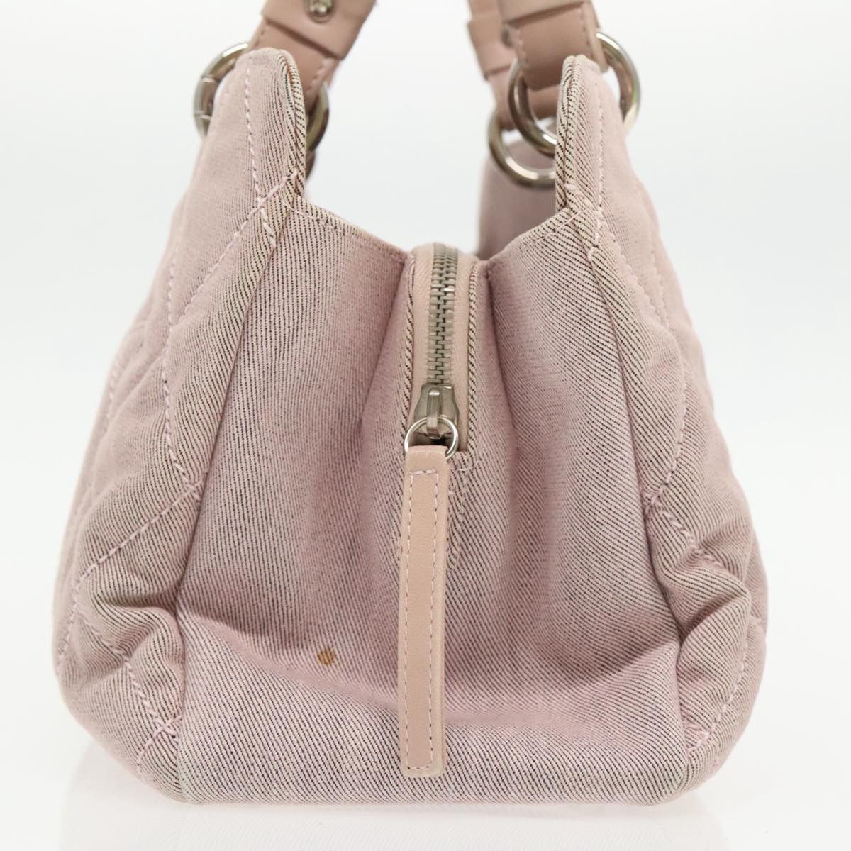 Chanel Pink Canvas Handbag (Pre-Owned) Size ONE SIZE - 3 Thumbnail
